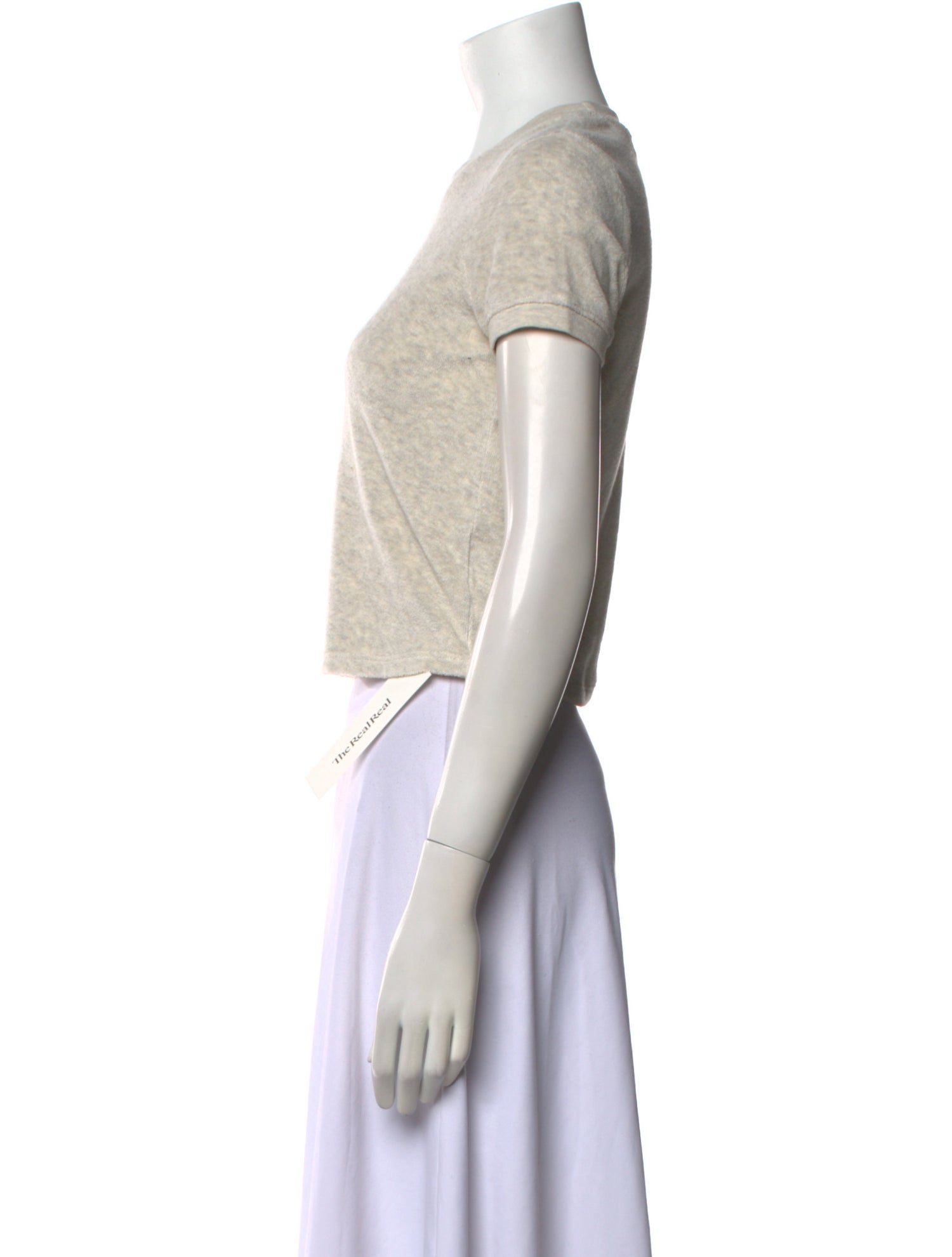 Suzie Kondi Crew Neck Short Sleeve Crop Top