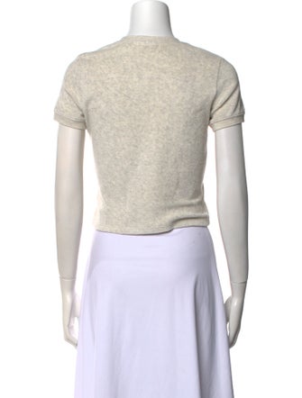 Suzie Kondi Crew Neck Short Sleeve Crop Top