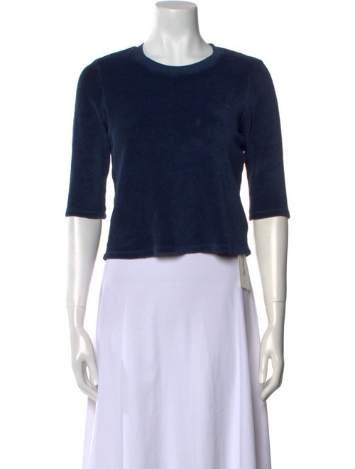 Suzie Kondi Crew Neck Short Sleeve Crop Top