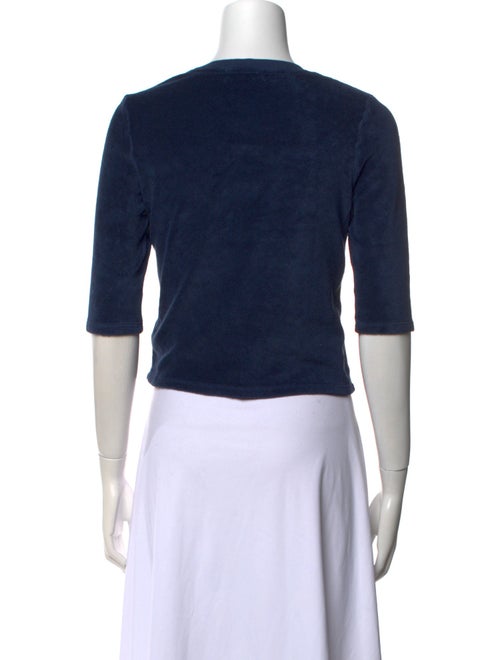 Suzie Kondi Crew Neck Short Sleeve Crop Top