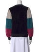 Suzie Kondi Colorblock Pattern Crew Neck Sweatshirt