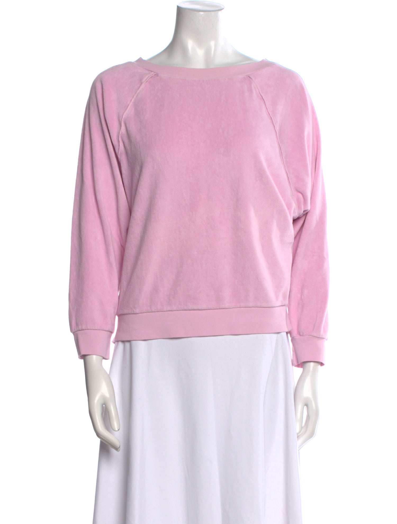 Suzie Kondi Bateau Neckline Three-Quarter Sleeve Sweatshirt