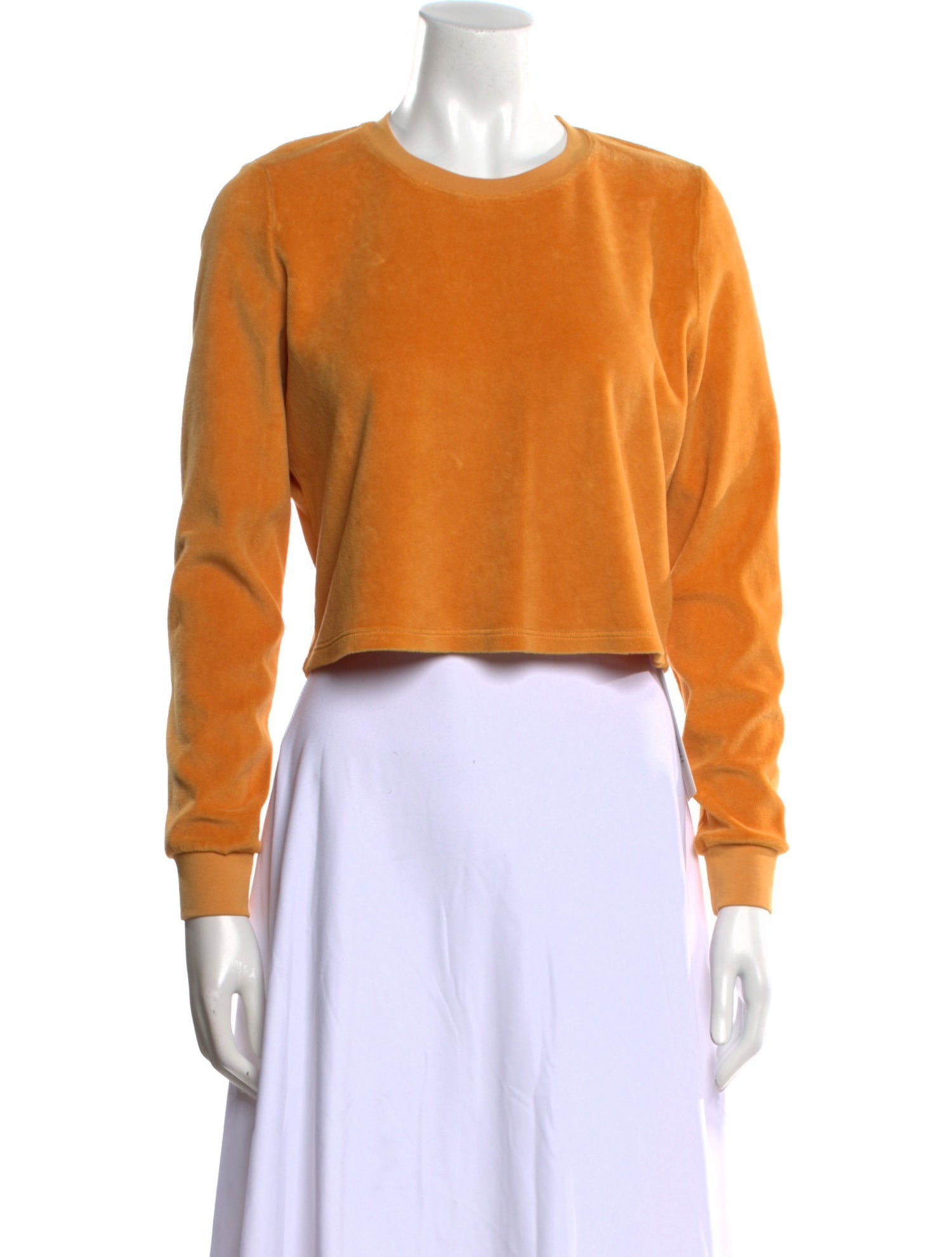 Suzie Kondi Crew Neck Long Sleeve Crop Top w/ Tags