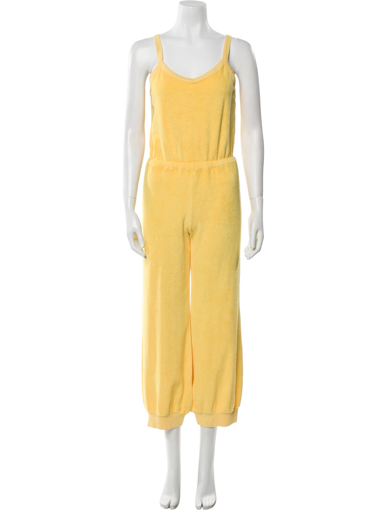 Suzie Kondi Terry Cloth Scoop Neck Jumpsuit
