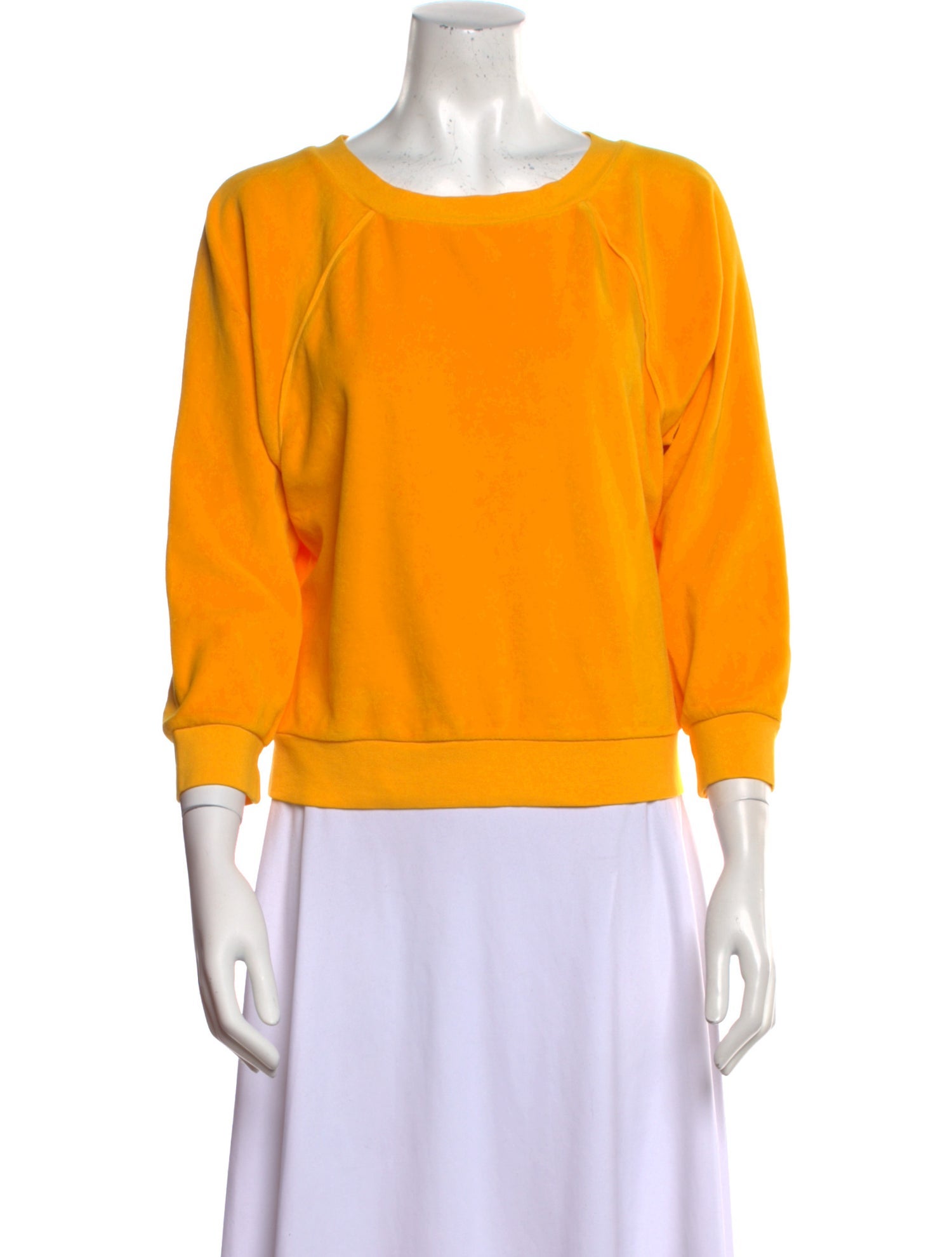Suzie Kondi Terry Cloth Bateau Neckline Sweatshirt