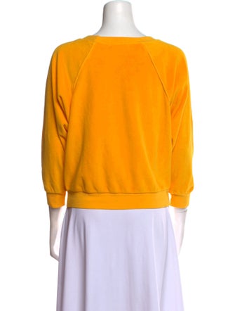 Suzie Kondi Terry Cloth Bateau Neckline Sweatshirt