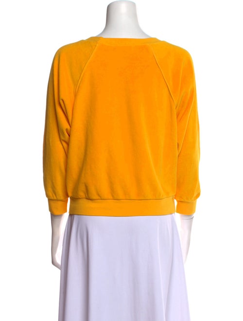 Suzie Kondi Terry Cloth Bateau Neckline Sweatshirt