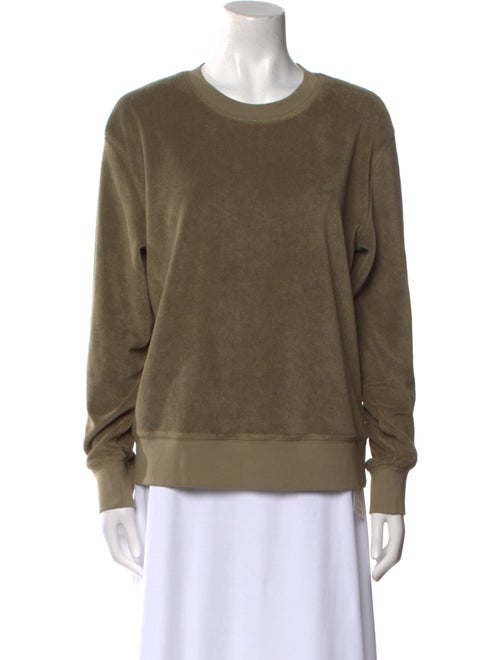 Suzie Kondi Terry Cloth Crew Neck Sweatshirt