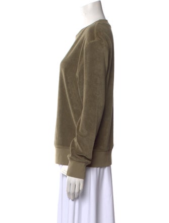 Suzie Kondi Terry Cloth Crew Neck Sweatshirt