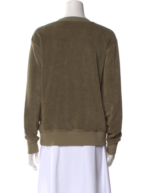 Suzie Kondi Terry Cloth Crew Neck Sweatshirt