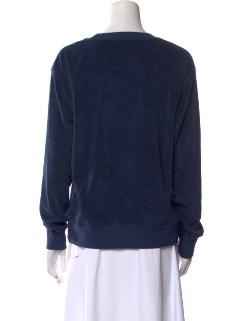Suzie Kondi Terry Cloth Crew Neck Sweatshirt