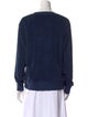 Suzie Kondi Terry Cloth Crew Neck Sweatshirt