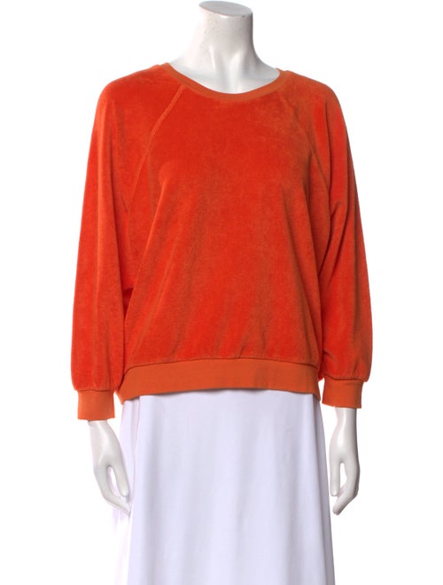 Suzie Kondi Terry Cloth Crew Neck Sweatshirt