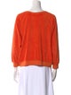 Suzie Kondi Terry Cloth Crew Neck Sweatshirt