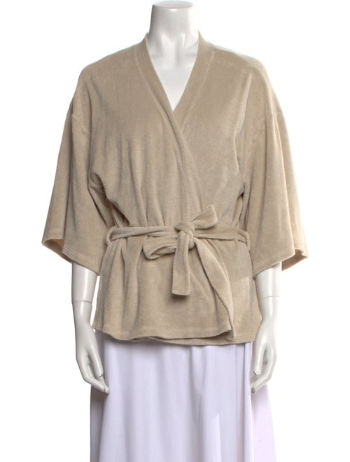 Suzie Kondi V-Neck Three-Quarter Sleeve Blouse