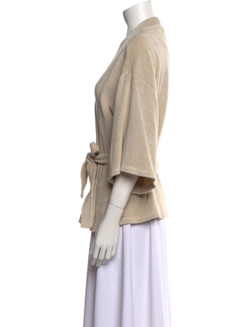 Suzie Kondi V-Neck Three-Quarter Sleeve Blouse