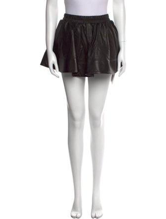 Suzie Kondi Lambskin Mini Skirt