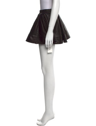 Suzie Kondi Lambskin Mini Skirt