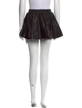 Suzie Kondi Lambskin Mini Skirt