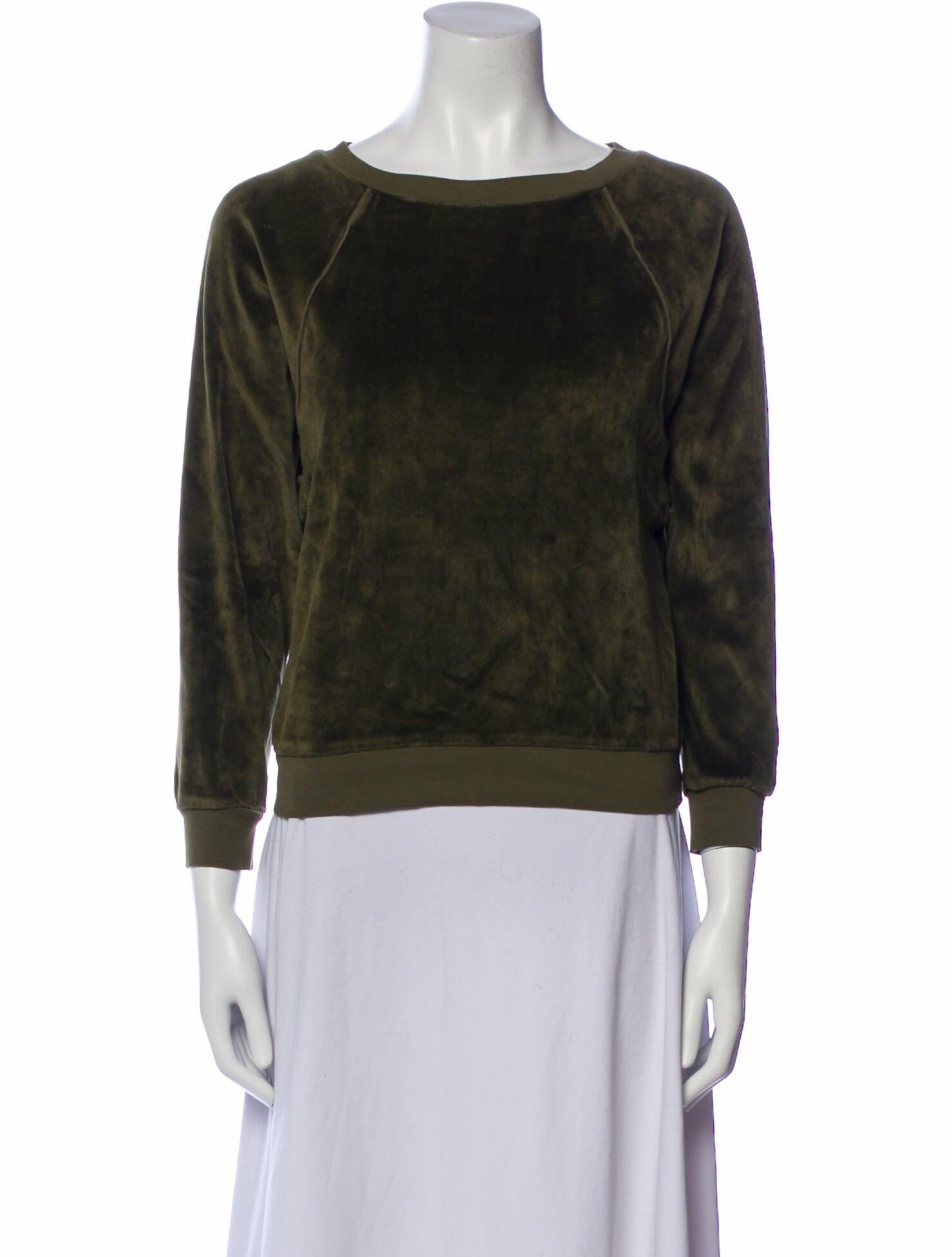 Suzie Kondi Bateau Neckline Three-Quarter Sleeve Sweatshirt