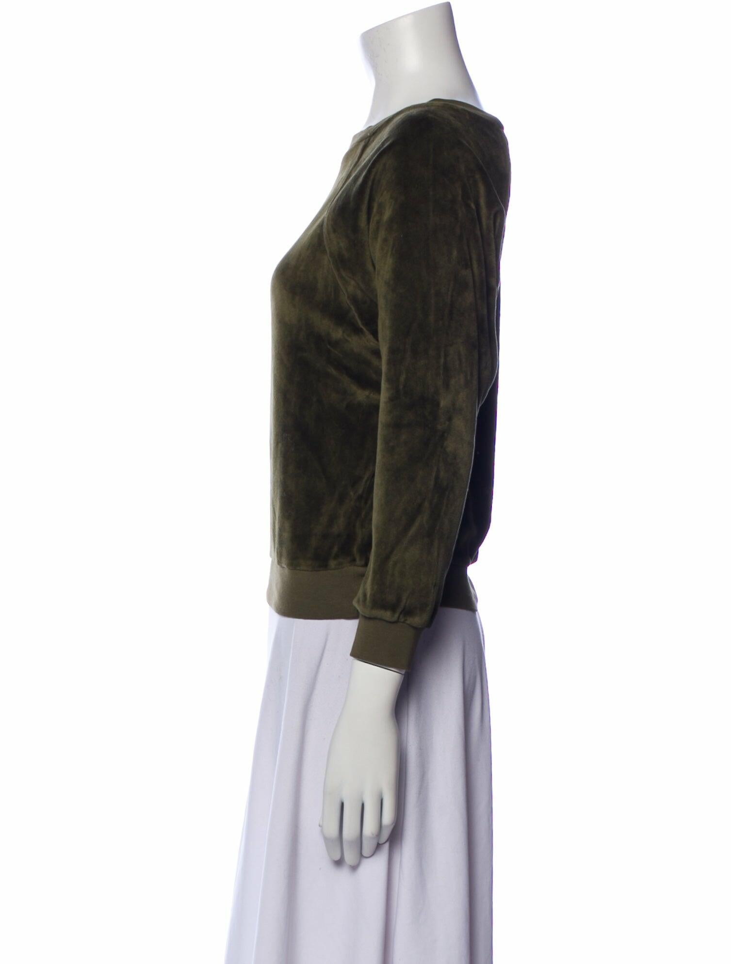 Suzie Kondi Bateau Neckline Three-Quarter Sleeve Sweatshirt