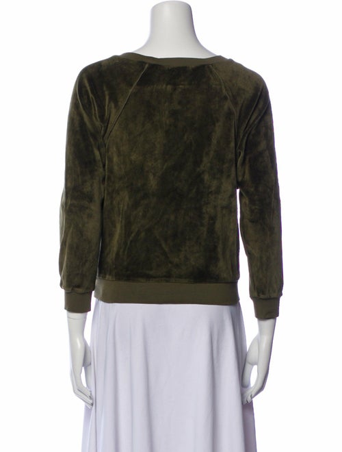 Suzie Kondi Bateau Neckline Three-Quarter Sleeve Sweatshirt