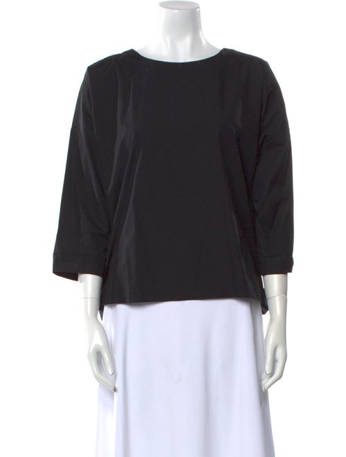 Suzie Kondi Scoop Neck Three-Quarter Sleeve Sweatshirt