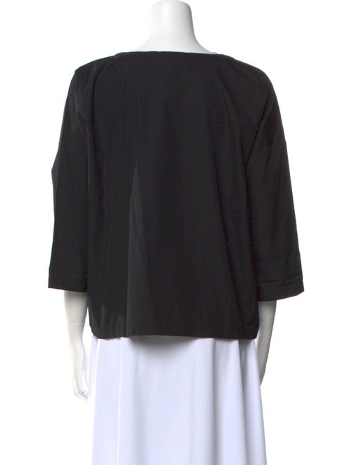 Suzie Kondi Scoop Neck Three-Quarter Sleeve Sweatshirt