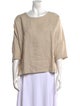 Suzie Kondi Linen Scoop Neck Top