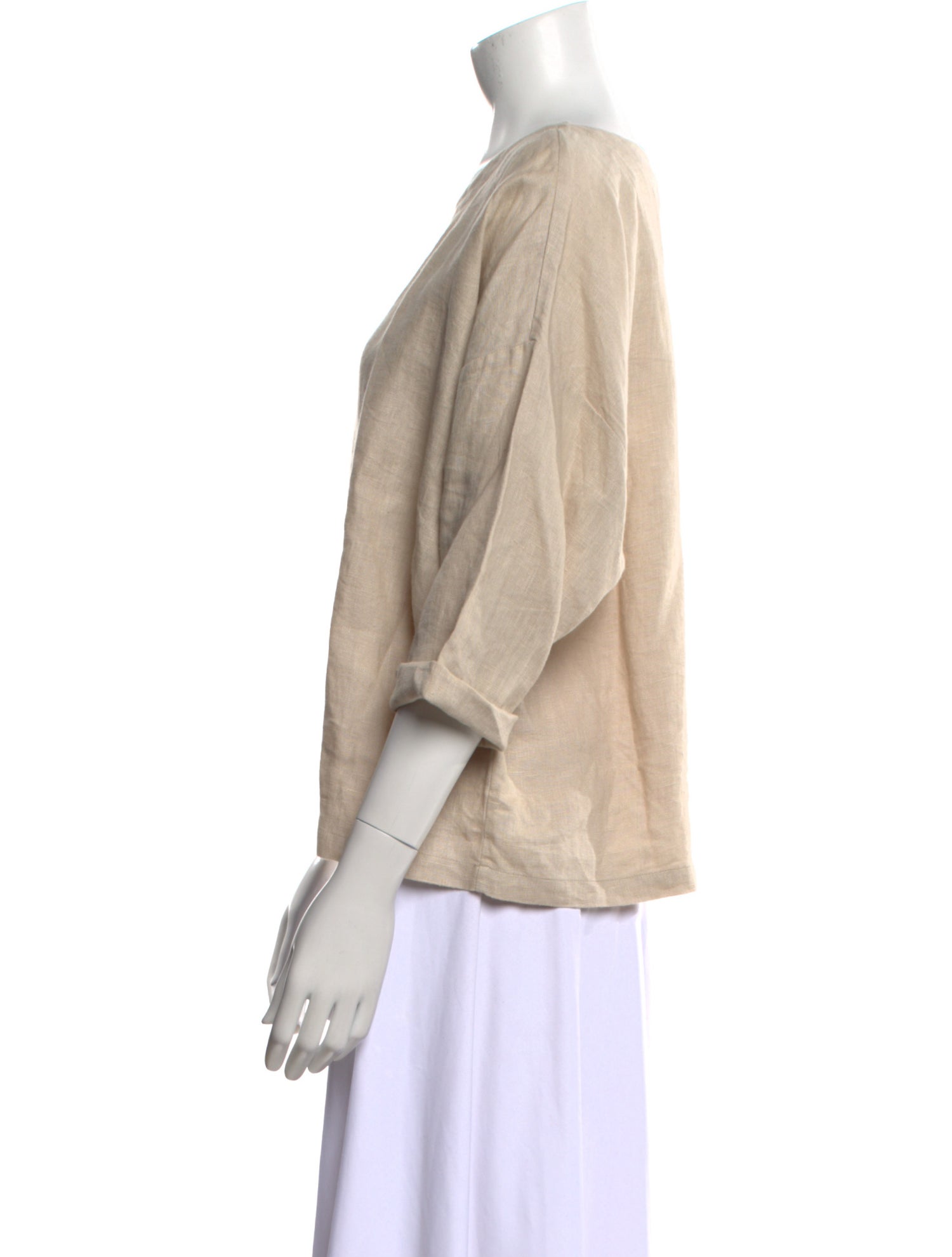 Suzie Kondi Linen Scoop Neck Top