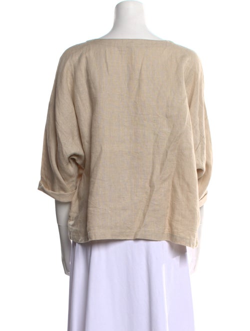 Suzie Kondi Linen Scoop Neck Top