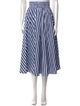 Suzie Kondi Striped Midi Length Skirt