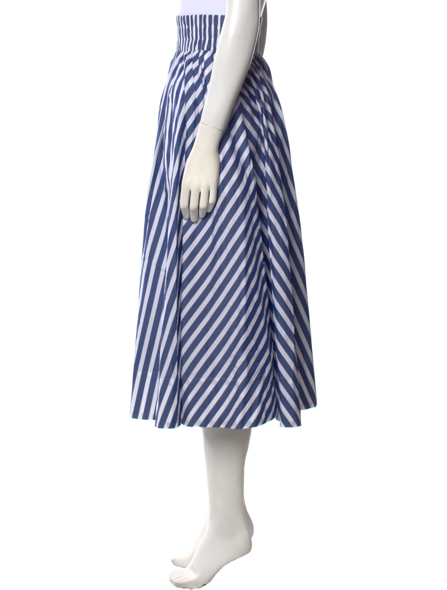 Suzie Kondi Striped Midi Length Skirt