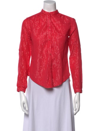 Suzie Kondi Mock Neck Long Sleeve Blouse