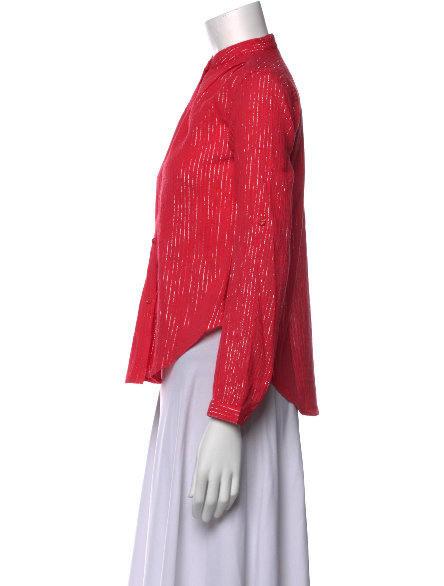 Suzie Kondi Mock Neck Long Sleeve Blouse