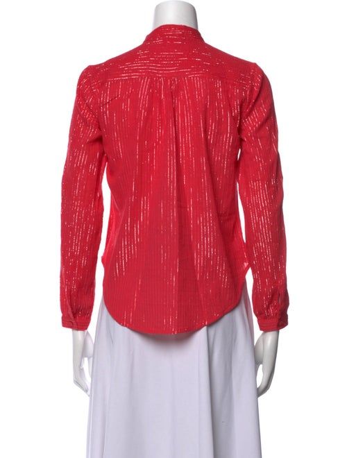 Suzie Kondi Mock Neck Long Sleeve Blouse