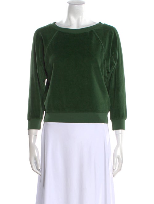 Suzie Kondi Scoop Neck Three-Quarter Sleeve Sweatshirt