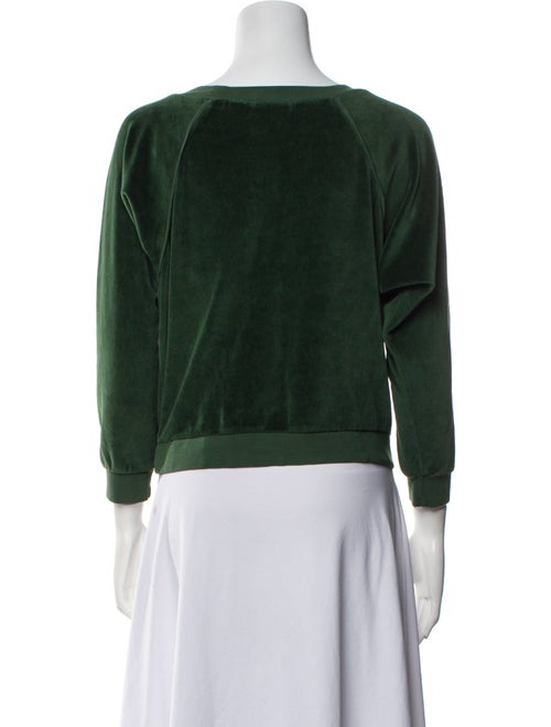 Suzie Kondi Bateau Neckline Three-Quarter Sleeve Sweatshirt