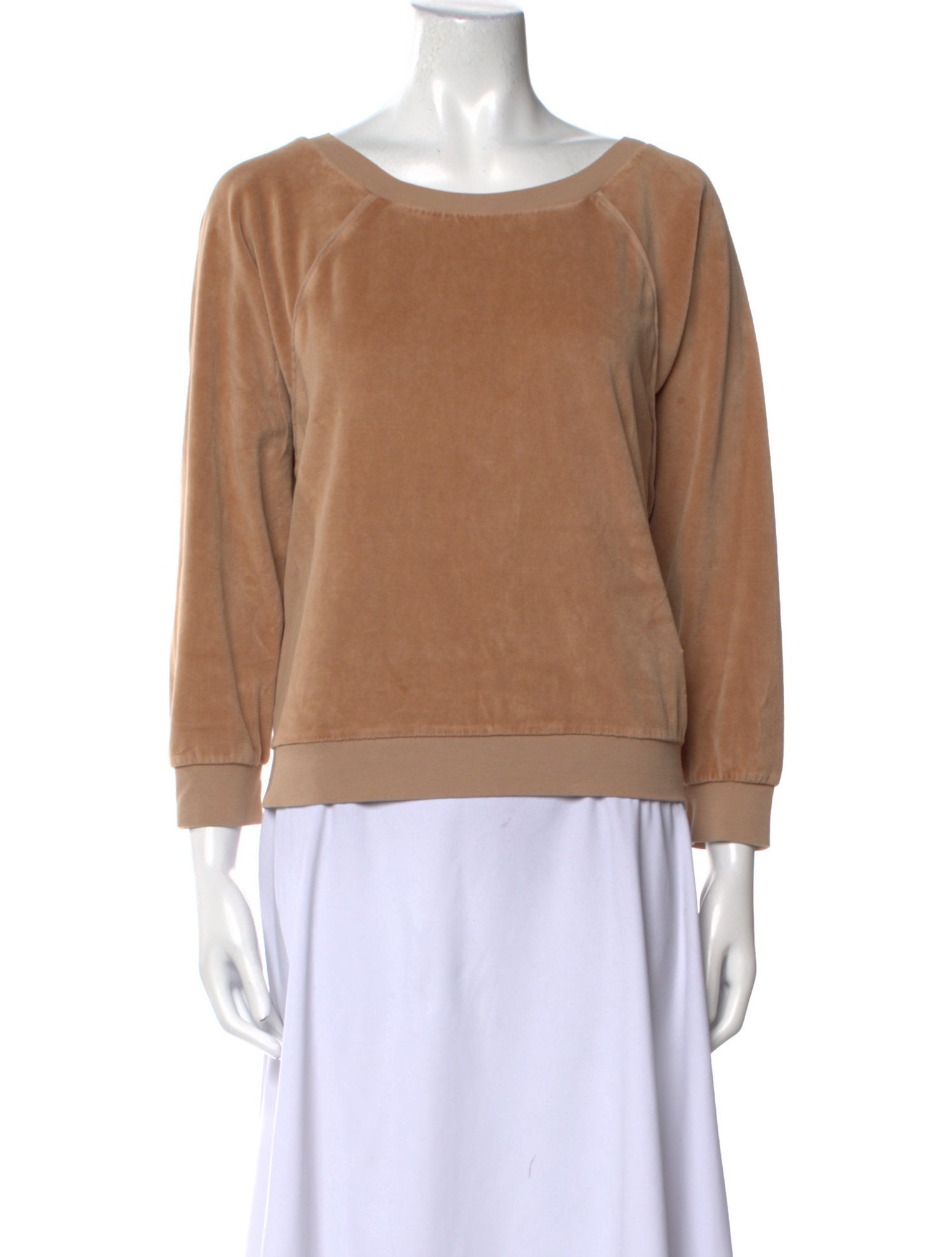 Suzie Kondi Scoop Neck Three-Quarter Sleeve Sweatshirt