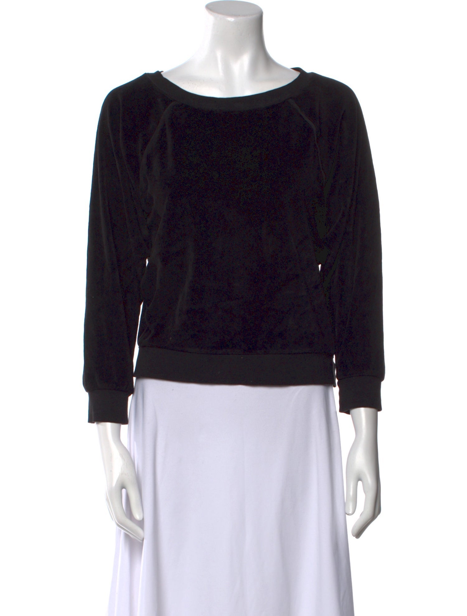 Suzie Kondi Scoop Neck Three-Quarter Sleeve Sweatshirt