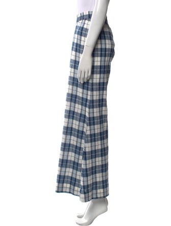 Suzie Kondi Plaid Print Wide Leg Pants