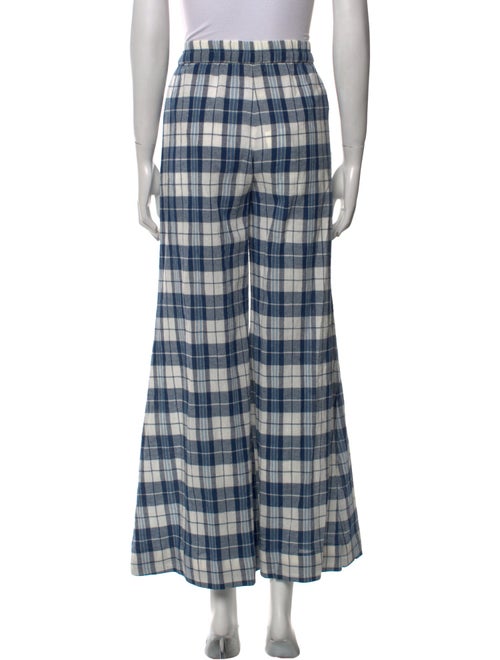 Suzie Kondi Plaid Print Wide Leg Pants