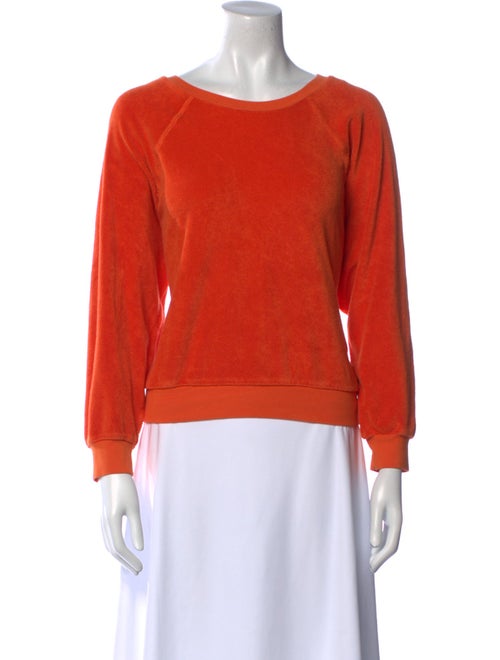 Suzie Kondi Terry Cloth Scoop Neck Sweatshirt