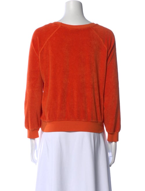 Suzie Kondi Terry Cloth Scoop Neck Sweatshirt
