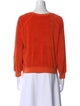 Suzie Kondi Terry Cloth Scoop Neck Sweatshirt