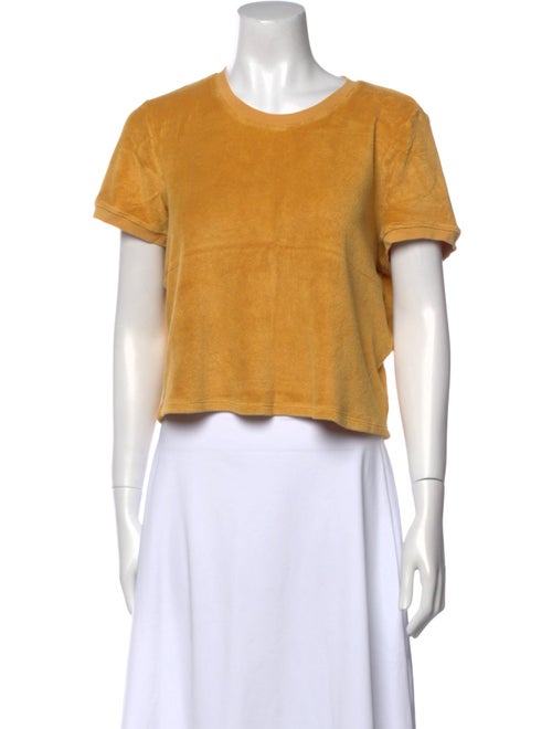 Suzie Kondi Crew Neck Short Sleeve Crop Top