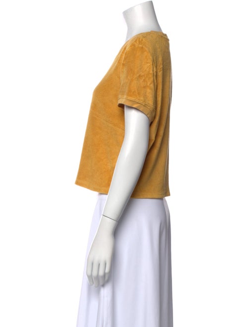 Suzie Kondi Crew Neck Short Sleeve Crop Top