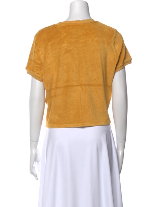 Suzie Kondi Crew Neck Short Sleeve Crop Top