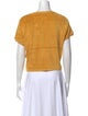 Suzie Kondi Crew Neck Short Sleeve Crop Top