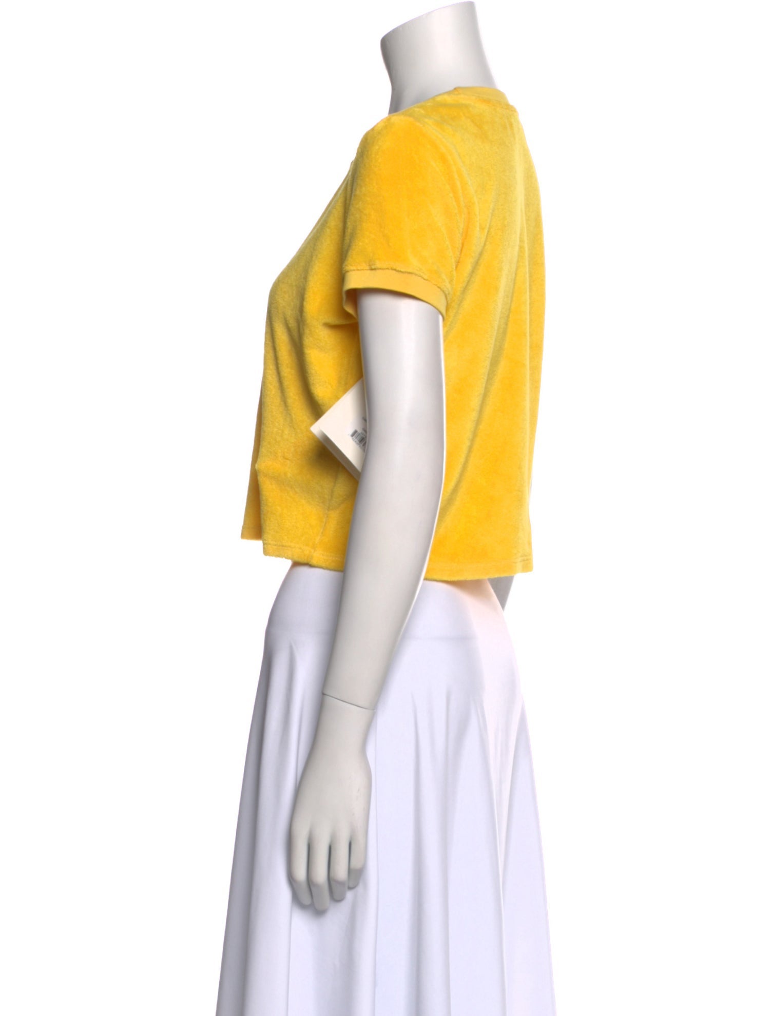 Suzie Kondi Crew Neck Short Sleeve Crop Top